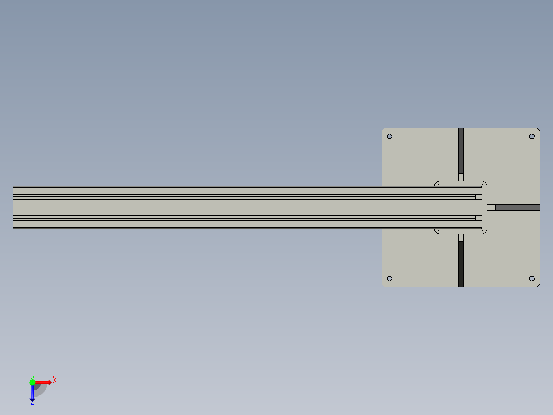 10激光测距仪支架-01俯视图