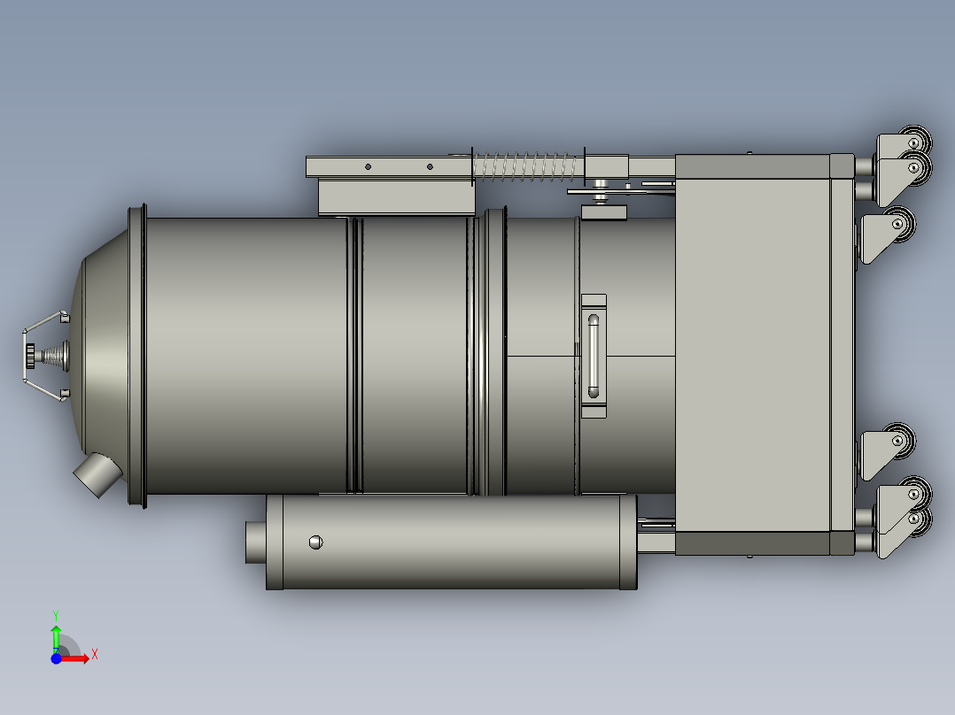 自动化工业除尘装置前视图