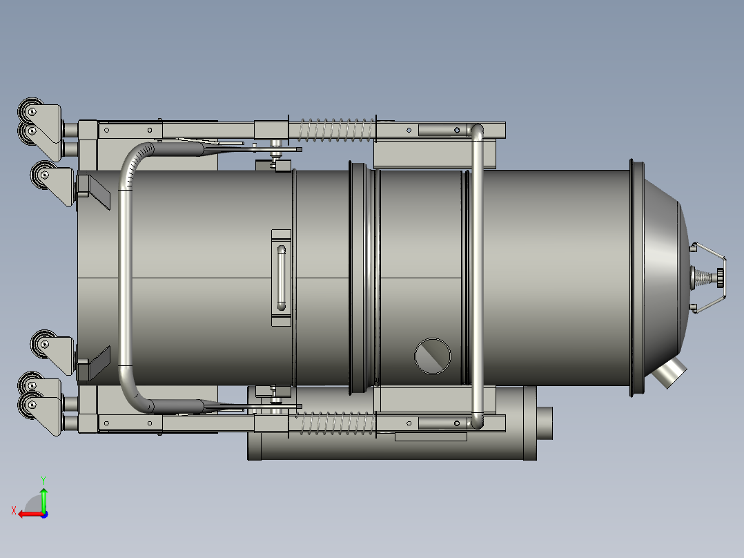 自动化工业除尘装置后视图