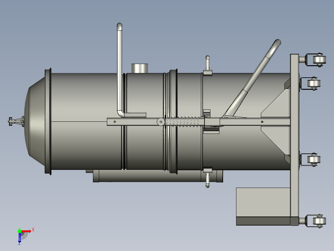 自动化工业除尘装置俯视图