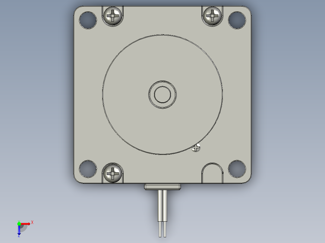 Nema23StepperMotorlength78mm俯视图