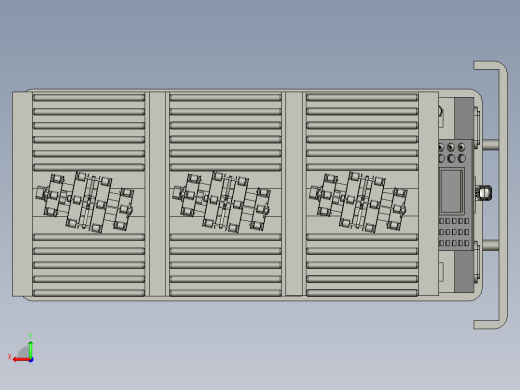 可移动的脚轮升降AGV背负架后视缩略图