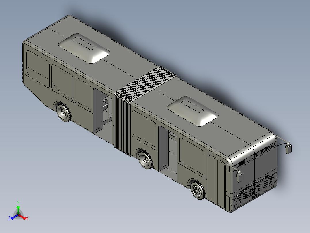 城市公交客车主视图