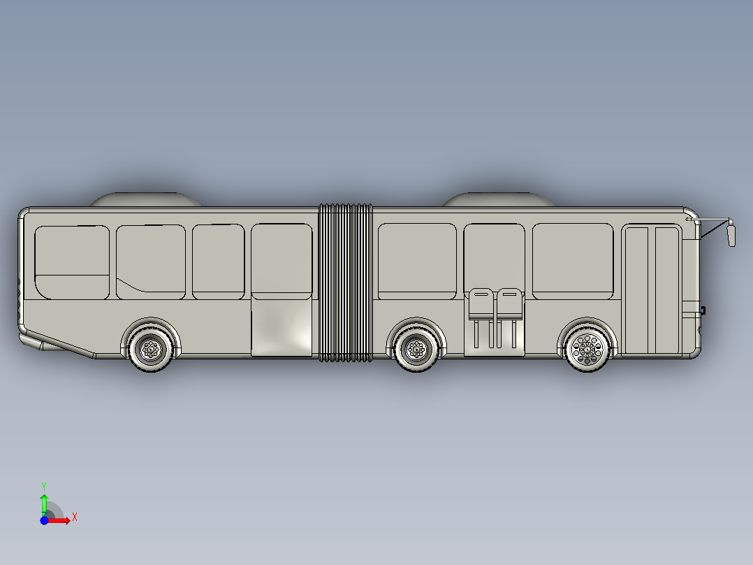 城市公交客车前视图