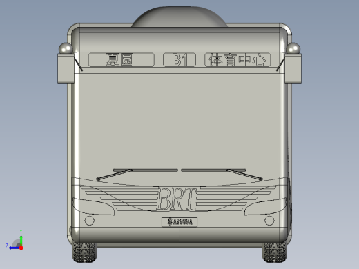 城市公交客车右视缩略图