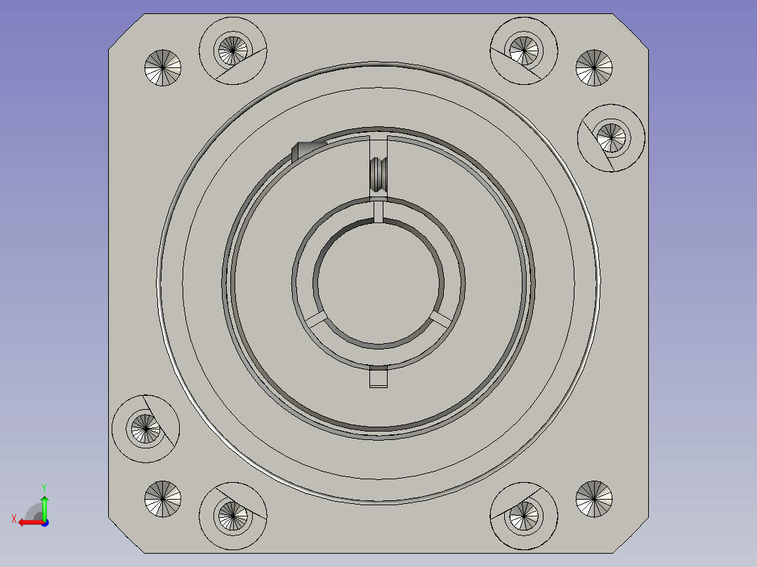 台崎减速机PAB60-L1速比10后视图