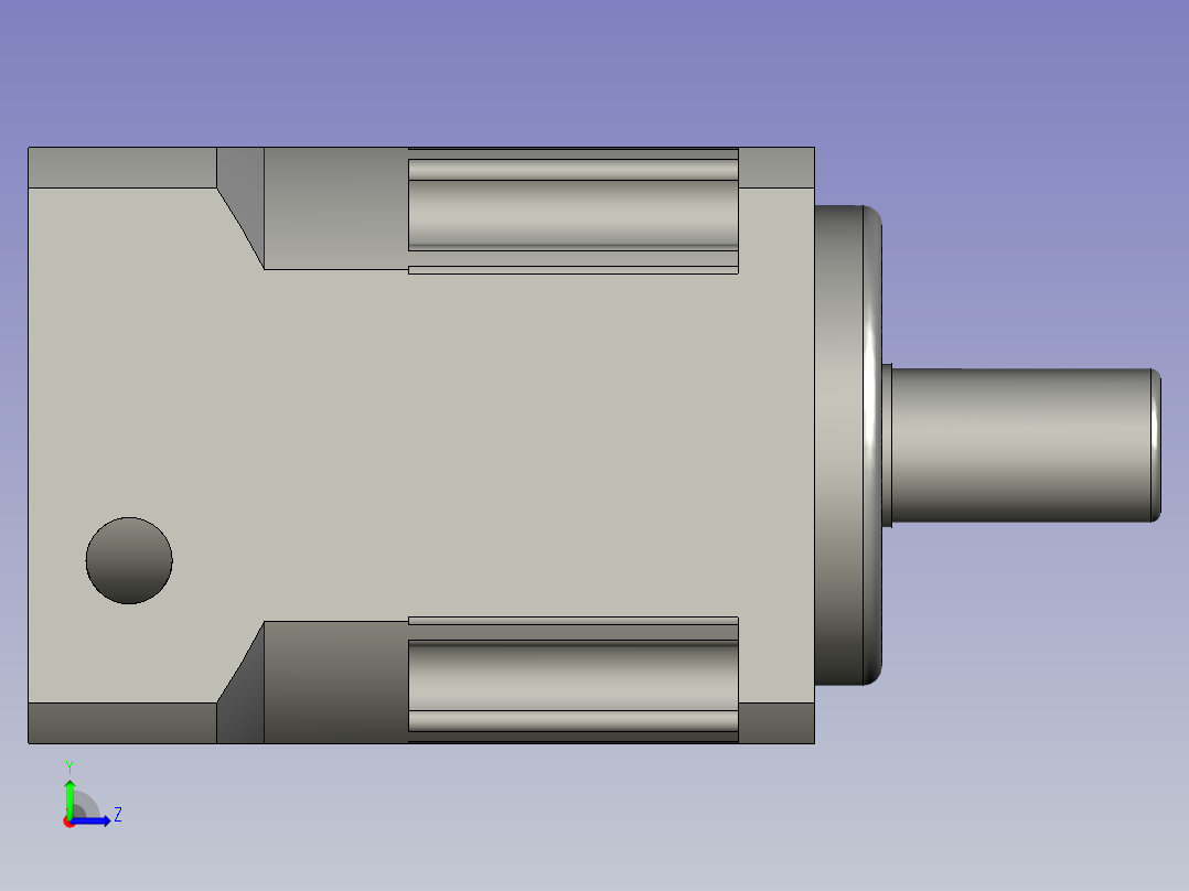 台崎减速机PAB60-L1速比10左视图