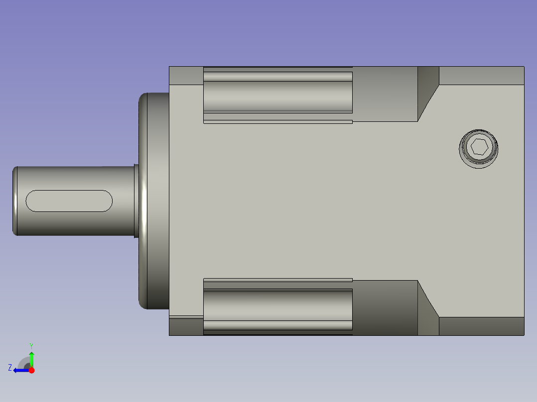 台崎减速机PAB60-L1速比10右视图
