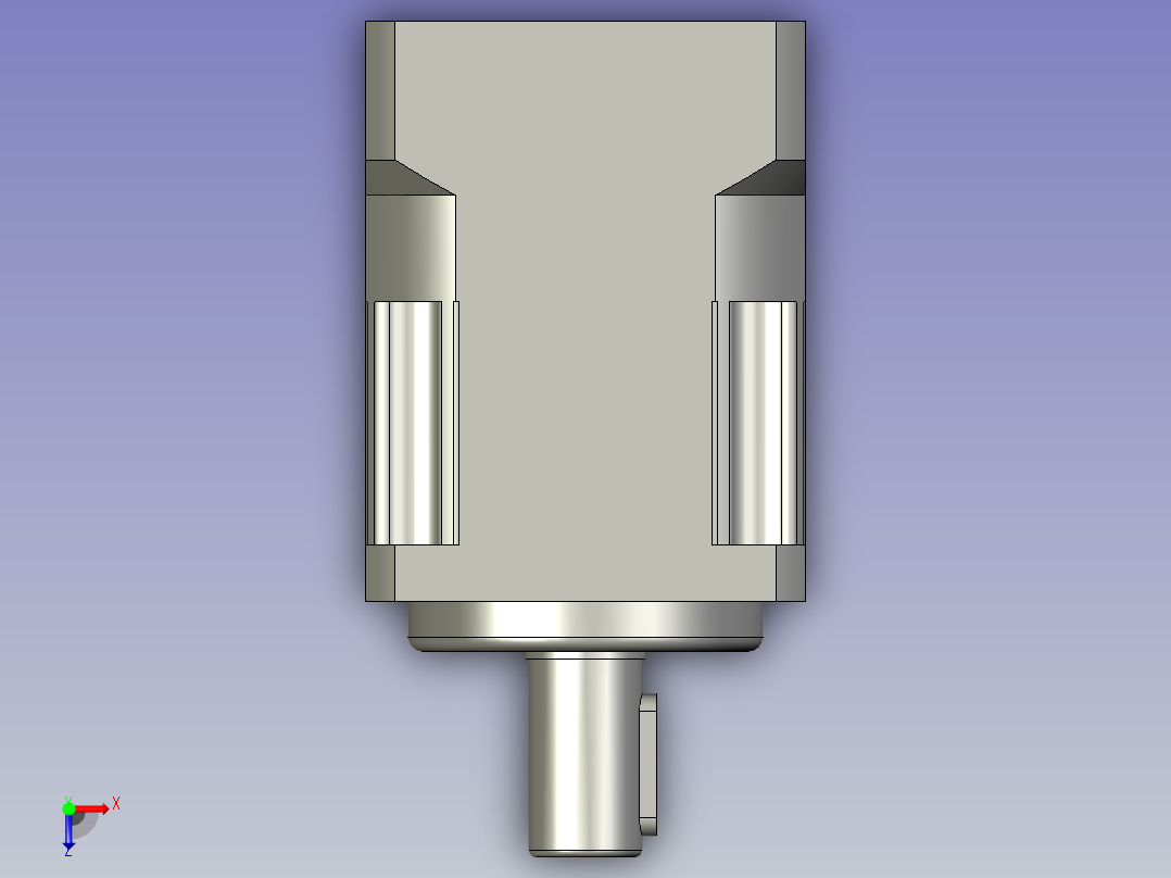 台崎减速机PAB60-L1速比10俯视图