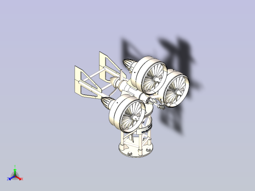 Aeolus风力发电机三维模型3D图设计正等轴测缩略图