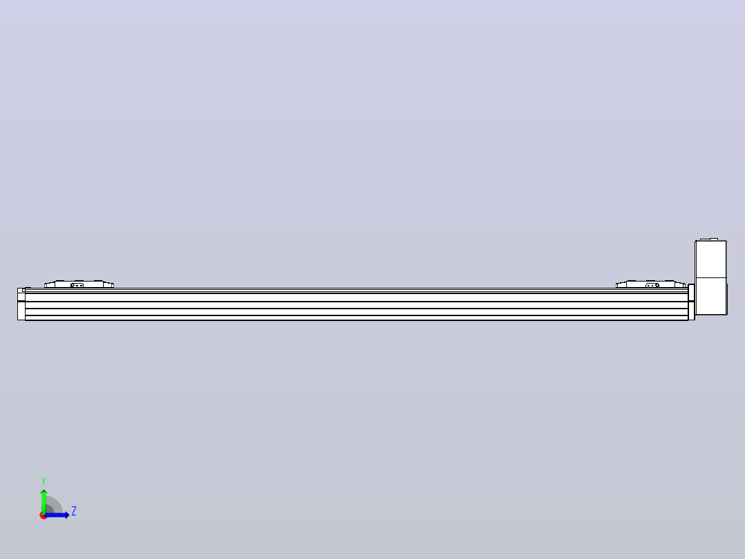 皮带直线轴双滑块型TPA-GCBS-80-P60-L475-LU-M20-N3左视图
