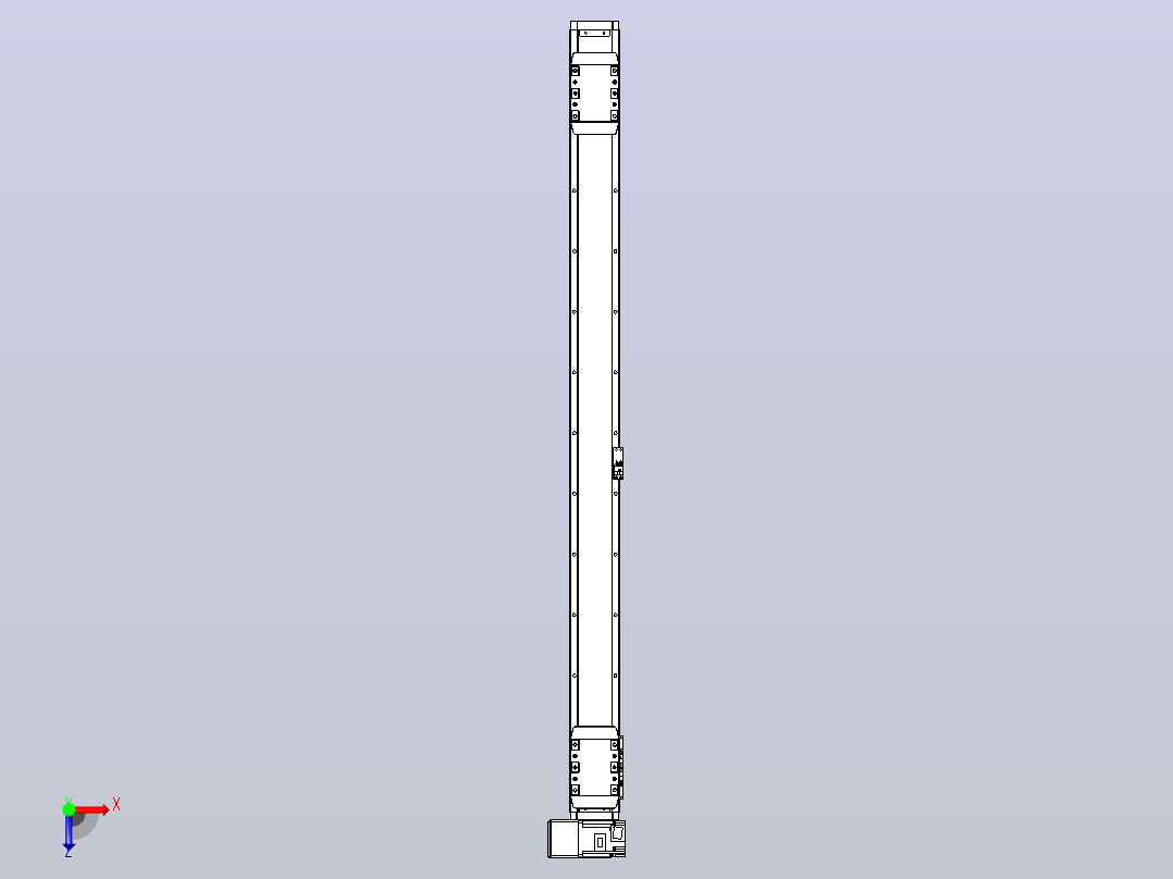 皮带直线轴双滑块型TPA-GCBS-80-P60-L475-LU-M20-N3俯视图