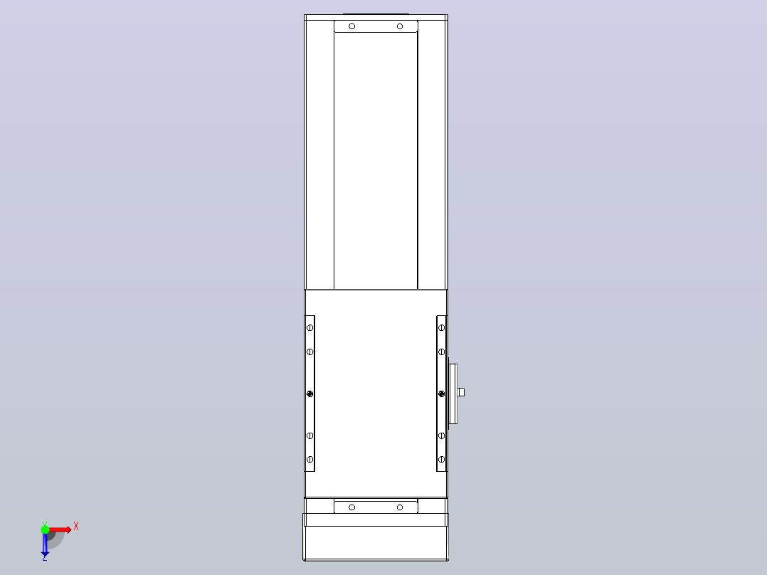 滚珠丝杠直线轴带导轨全封闭TPA-HCR-120D-1610C-L200-MP-Y-P40-N3俯视图