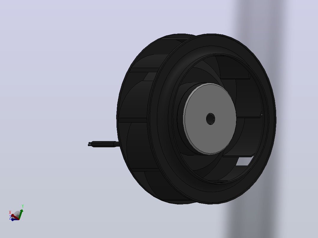 DC离心风扇 175mm[DCB175]正等轴测图