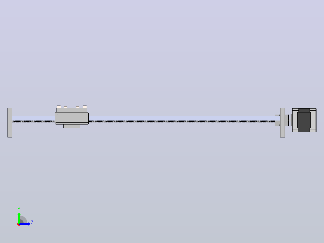 3D打印机和cnc线性执行器左视图