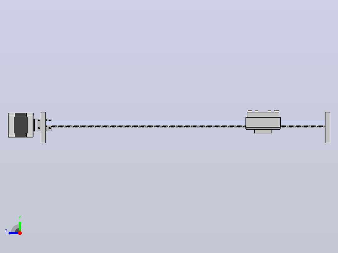 3D打印机和cnc线性执行器右视图