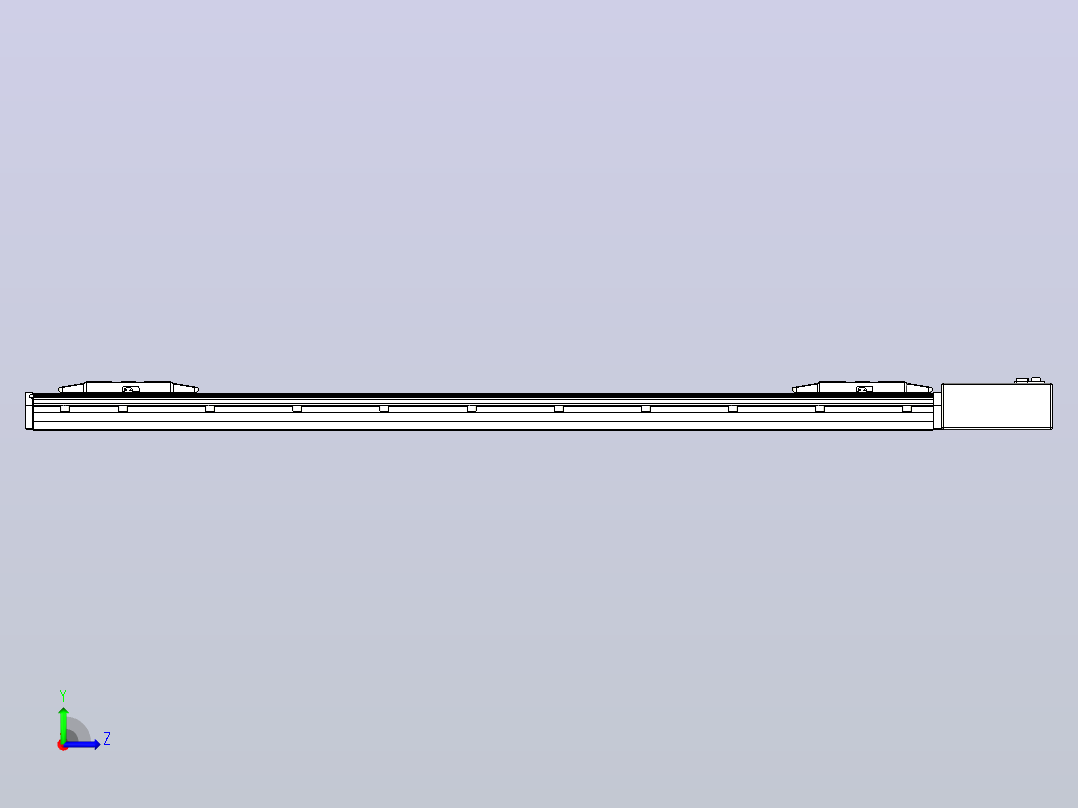 皮带直线轴双滑块型TPA-GCBS-150-P80-L500-QL-M75-N3左视图