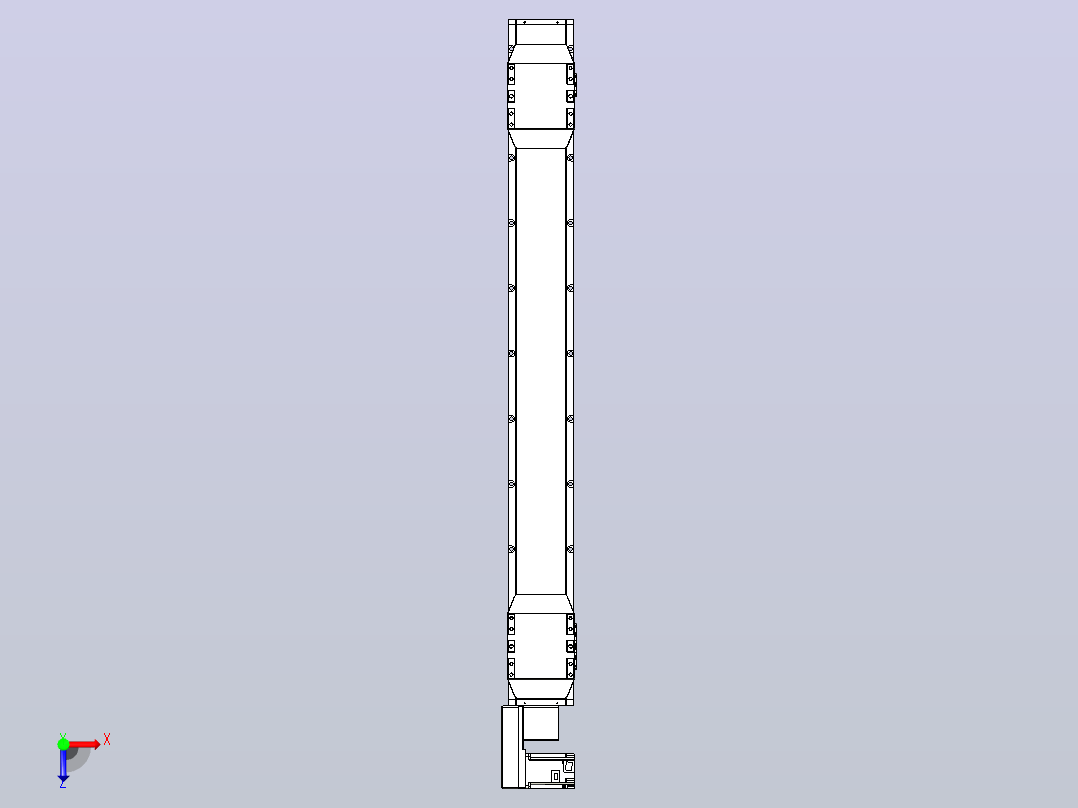 皮带直线轴双滑块型TPA-GCBS-150-P80-L500-QL-M75-N3俯视图