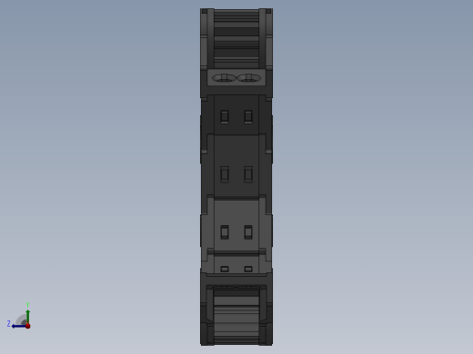 弯曲半径75内高25两侧打开型DB封闭式拖链_DMD25CDBA-25-25-75R-30右视缩略图