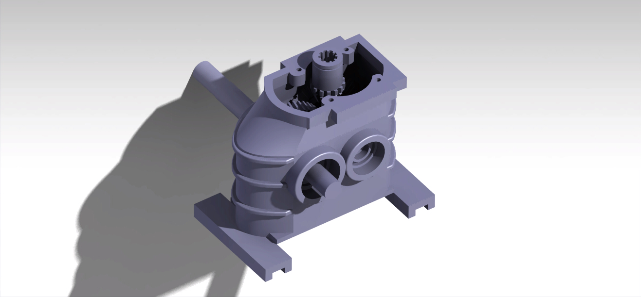 一级齿轮箱模型