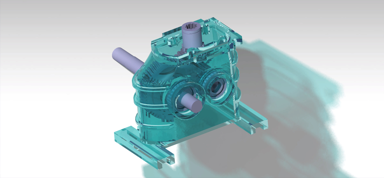 一级齿轮箱模型