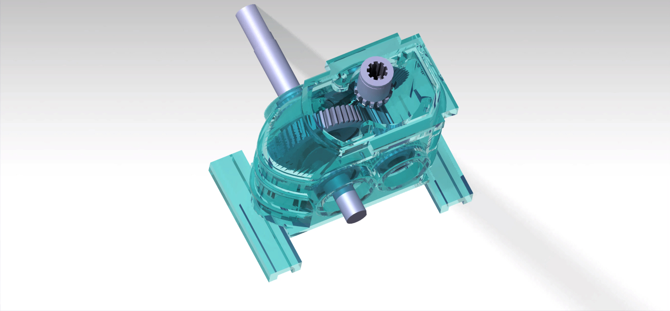 一级齿轮箱模型