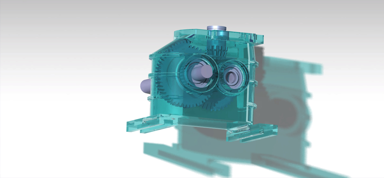 一级齿轮箱模型
