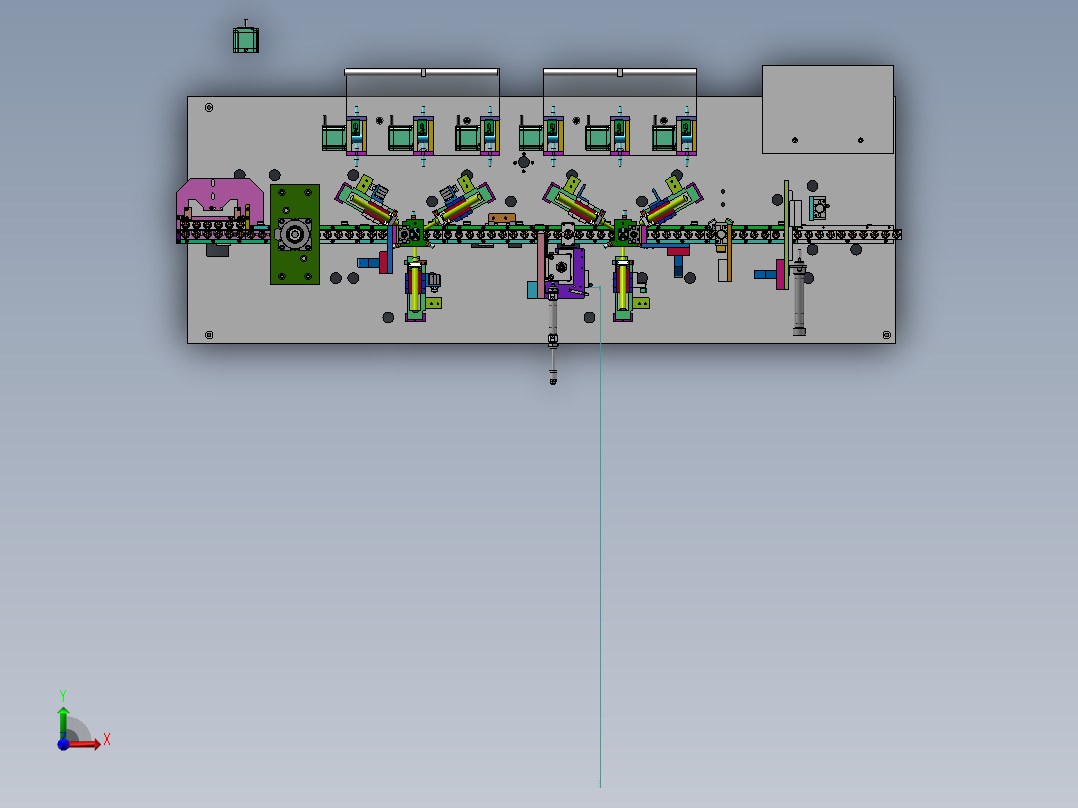 焊压敏机 焊锡机（sw2020可编辑+cad）前视图