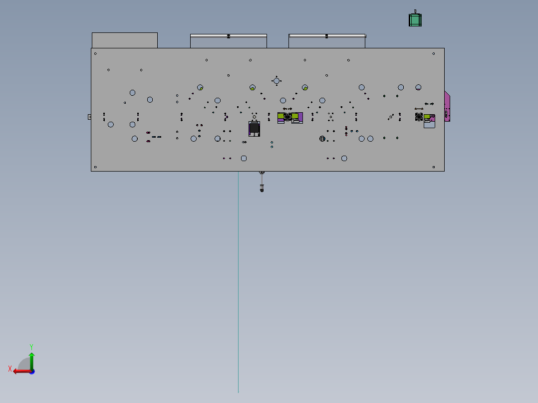 焊压敏机 焊锡机（sw2020可编辑+cad）后视图
