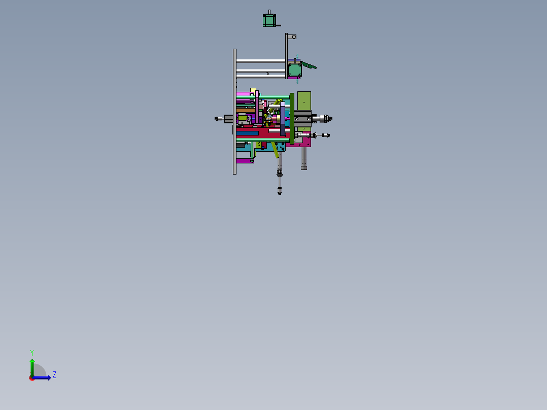 焊压敏机 焊锡机（sw2020可编辑+cad）左视图