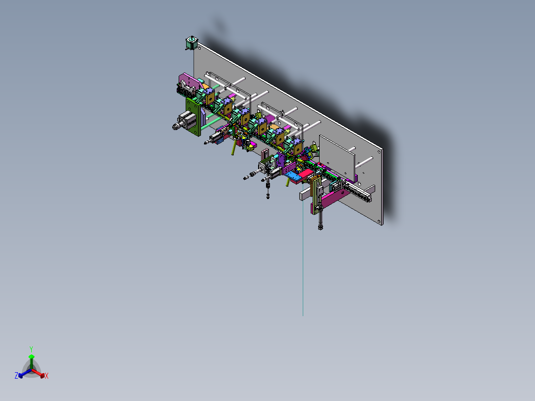 焊压敏机 焊锡机（sw2020可编辑+cad）正等轴测图