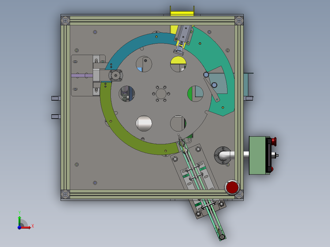 全自动螺栓检测机sw2018可编辑前视图