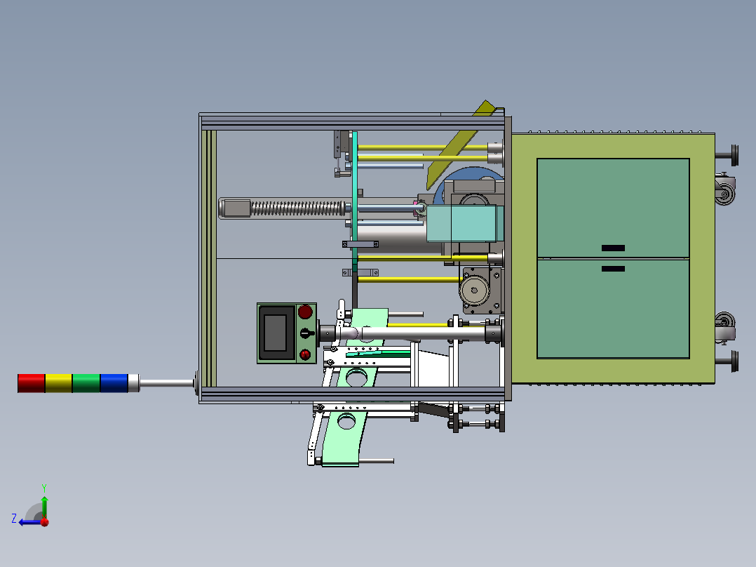 全自动螺栓检测机sw2018可编辑右视图