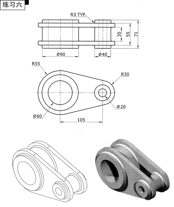 CAD练习学习图纸新手图库机械建筑电气设计基础dwg素材