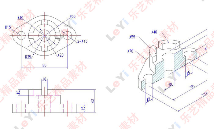 CAD练习学习图纸新手图库机械建筑电气设计基础dwg素材