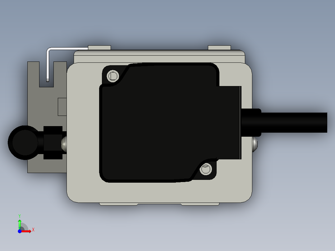 Toyo东佑达直线模组-ECH6-200-BC+煞車-反前视图