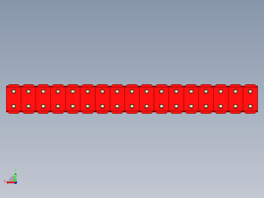彩色公头100mil（2.54mm）系列-DS1021_red_2x17p_100mil_Type1_rev1.0后视缩略图