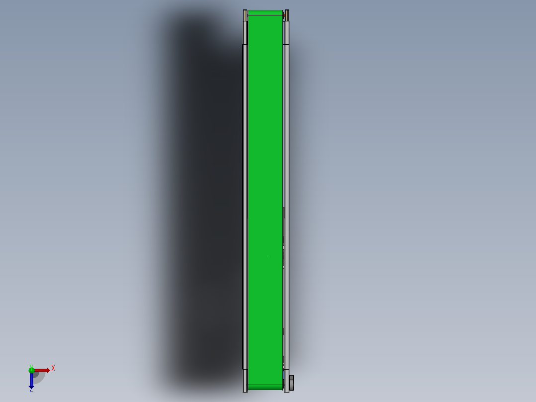 皮带伸缩流水线俯视图