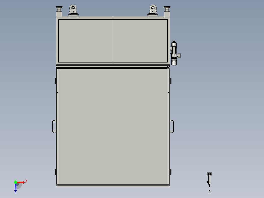 3M 贴胶带机3D俯视图