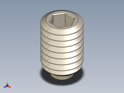 紧固件-STEP 0.3750 Allen Screw