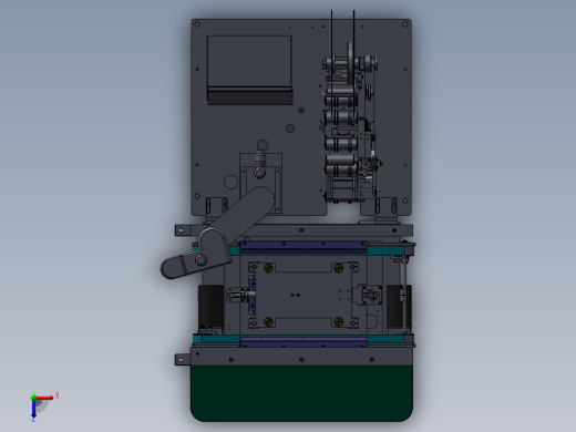 苹果电子产品用的贴标机俯视缩略图