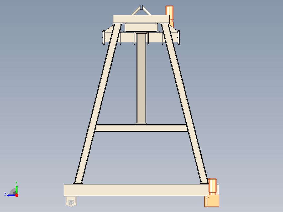 小龙门起重机右视图