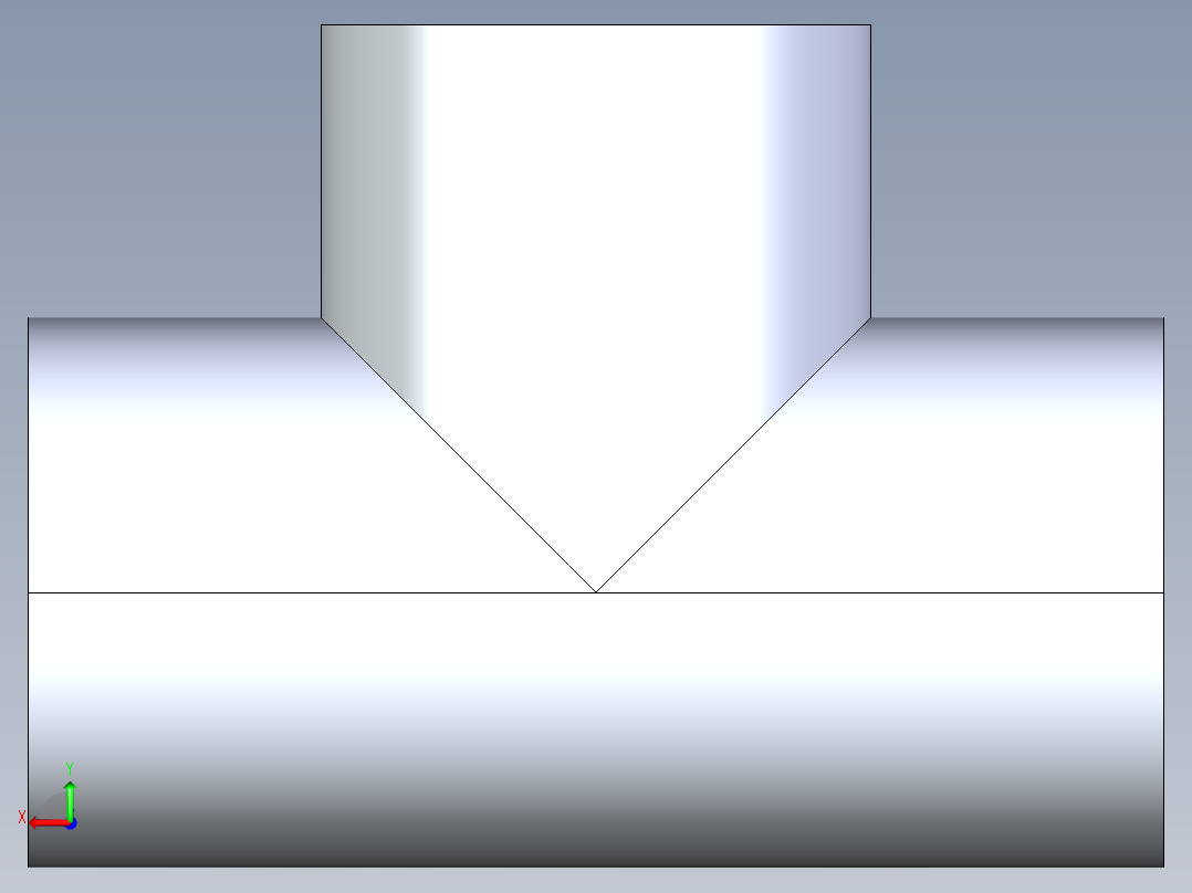 聚氯乙烯配件01-Sch80_Tee_SxSxS_801-015_1.5in后视图