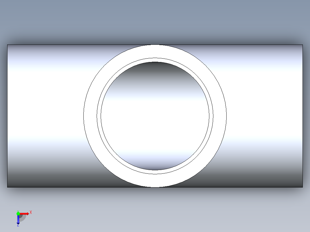 聚氯乙烯配件01-Sch80_Tee_SxSxS_801-015_1.5in俯视图