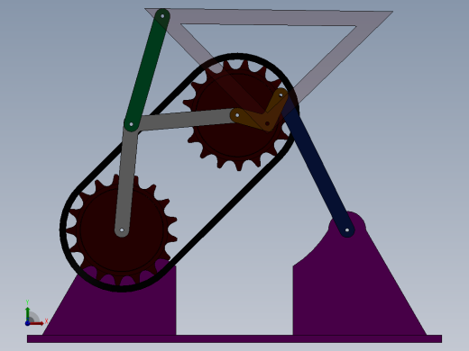 Q403-直线引导机构设计及运动仿真【三维SolidWorks】前视缩略图