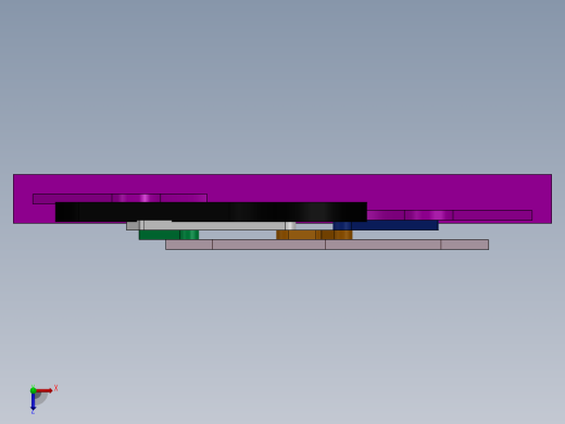 Q403-直线引导机构设计及运动仿真【三维SolidWorks】俯视缩略图