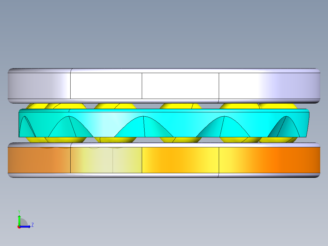 平面推力球轴承51204左视图