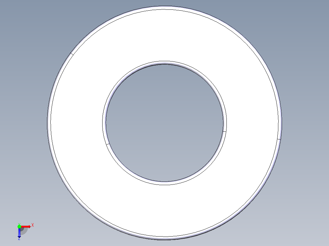 平面推力球轴承51204俯视图