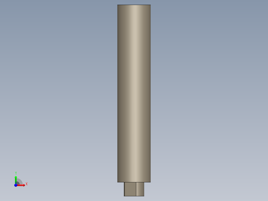 9毫米消声器和闪光掩蔽器前视图