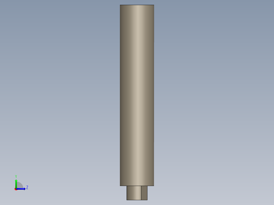 9毫米消声器和闪光掩蔽器左视图